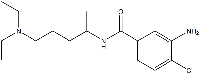 3-amino-4-chloro-N-[5-(diethylamino)pentan-2-yl]benzamide Struktur