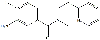 3-amino-4-chloro-N-methyl-N-[2-(pyridin-2-yl)ethyl]benzamide Struktur