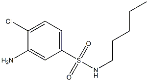 3-amino-4-chloro-N-pentylbenzene-1-sulfonamide Struktur