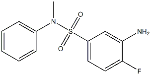 3-amino-4-fluoro-N-methyl-N-phenylbenzene-1-sulfonamide Struktur