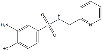 3-amino-4-hydroxy-N-(pyridin-2-ylmethyl)benzene-1-sulfonamide Struktur