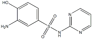 3-amino-4-hydroxy-N-(pyrimidin-2-yl)benzene-1-sulfonamide Struktur