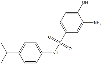 3-amino-4-hydroxy-N-[4-(propan-2-yl)phenyl]benzene-1-sulfonamide Struktur