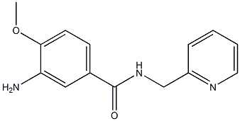 3-amino-4-methoxy-N-(pyridin-2-ylmethyl)benzamide Struktur