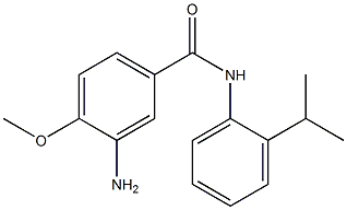 3-amino-4-methoxy-N-[2-(propan-2-yl)phenyl]benzamide Struktur