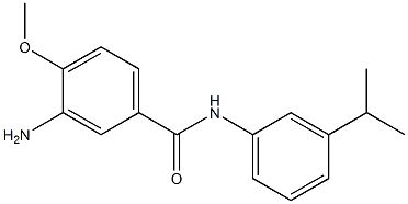 3-amino-4-methoxy-N-[3-(propan-2-yl)phenyl]benzamide Struktur