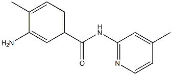 3-amino-4-methyl-N-(4-methylpyridin-2-yl)benzamide Struktur