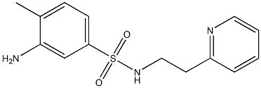 3-amino-4-methyl-N-[2-(pyridin-2-yl)ethyl]benzene-1-sulfonamide Struktur