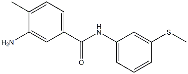 3-amino-4-methyl-N-[3-(methylsulfanyl)phenyl]benzamide Struktur