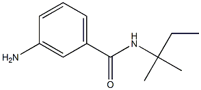 3-amino-N-(1,1-dimethylpropyl)benzamide Struktur