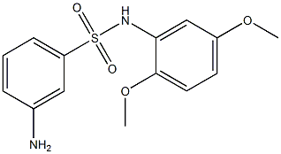 3-amino-N-(2,5-dimethoxyphenyl)benzene-1-sulfonamide Struktur