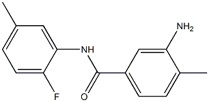 3-amino-N-(2-fluoro-5-methylphenyl)-4-methylbenzamide Struktur