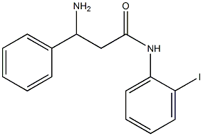 3-amino-N-(2-iodophenyl)-3-phenylpropanamide Struktur