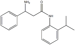 3-amino-N-(2-isopropylphenyl)-3-phenylpropanamide Struktur