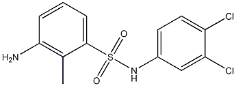 3-amino-N-(3,4-dichlorophenyl)-2-methylbenzene-1-sulfonamide Struktur