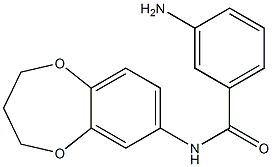 3-amino-N-(3,4-dihydro-2H-1,5-benzodioxepin-7-yl)benzamide Struktur