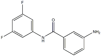 3-amino-N-(3,5-difluorophenyl)benzamide Struktur