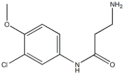 3-amino-N-(3-chloro-4-methoxyphenyl)propanamide Struktur