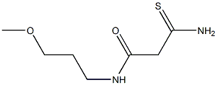 3-amino-N-(3-methoxypropyl)-3-thioxopropanamide Struktur