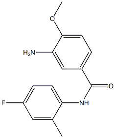 3-amino-N-(4-fluoro-2-methylphenyl)-4-methoxybenzamide Struktur