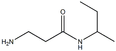 3-amino-N-(sec-butyl)propanamide Struktur