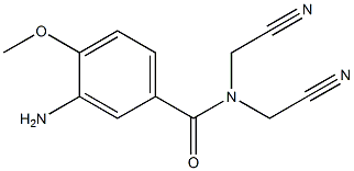 3-amino-N,N-bis(cyanomethyl)-4-methoxybenzamide Struktur