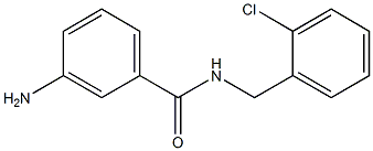 3-amino-N-[(2-chlorophenyl)methyl]benzamide Struktur