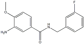 3-amino-N-[(3-fluorophenyl)methyl]-4-methoxybenzamide Struktur