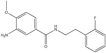 3-amino-N-[2-(2-fluorophenyl)ethyl]-4-methoxybenzamide Struktur