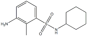 3-amino-N-cyclohexyl-2-methylbenzene-1-sulfonamide Struktur