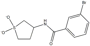 3-bromo-N-(1,1-dioxidotetrahydrothien-3-yl)benzamide Struktur