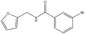 3-bromo-N-(2-furylmethyl)benzamide Struktur