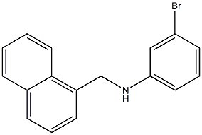 3-bromo-N-(naphthalen-1-ylmethyl)aniline Struktur