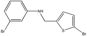 3-bromo-N-[(5-bromothiophen-2-yl)methyl]aniline Struktur