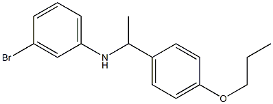 3-bromo-N-[1-(4-propoxyphenyl)ethyl]aniline Struktur