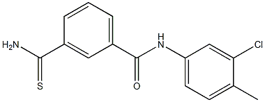 3-carbamothioyl-N-(3-chloro-4-methylphenyl)benzamide Struktur