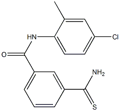 3-carbamothioyl-N-(4-chloro-2-methylphenyl)benzamide Struktur