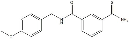 3-carbamothioyl-N-[(4-methoxyphenyl)methyl]benzamide Struktur