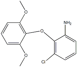 3-chloro-2-(2,6-dimethoxyphenoxy)aniline Struktur