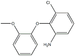 3-chloro-2-(2-methoxyphenoxy)aniline Struktur