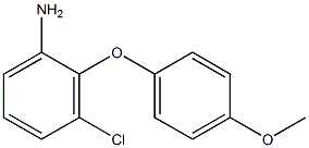 3-chloro-2-(4-methoxyphenoxy)aniline Struktur