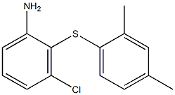 3-chloro-2-[(2,4-dimethylphenyl)sulfanyl]aniline Struktur