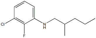 3-chloro-2-fluoro-N-(2-methylpentyl)aniline Struktur