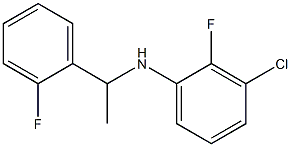 3-chloro-2-fluoro-N-[1-(2-fluorophenyl)ethyl]aniline Struktur