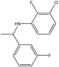 3-chloro-2-fluoro-N-[1-(3-fluorophenyl)ethyl]aniline Struktur