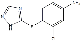 3-chloro-4-(1H-1,2,4-triazol-5-ylsulfanyl)aniline Struktur