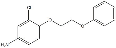 3-chloro-4-(2-phenoxyethoxy)aniline Struktur