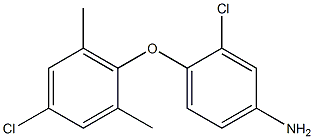 3-chloro-4-(4-chloro-2,6-dimethylphenoxy)aniline Struktur