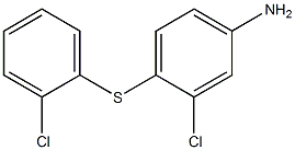 3-chloro-4-[(2-chlorophenyl)sulfanyl]aniline Struktur