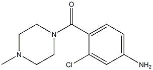 3-chloro-4-[(4-methylpiperazin-1-yl)carbonyl]aniline Struktur